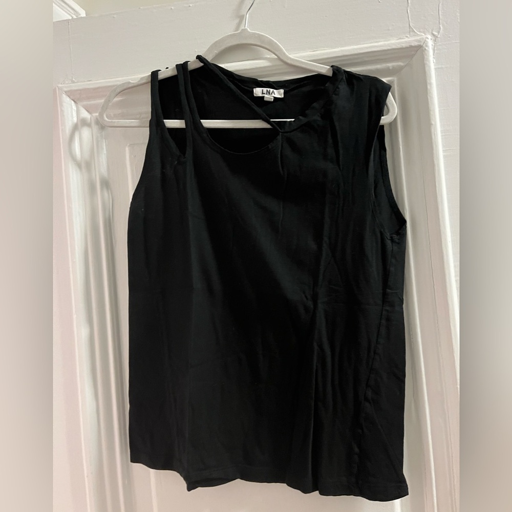 LNA Black Sleeveless Tank Top